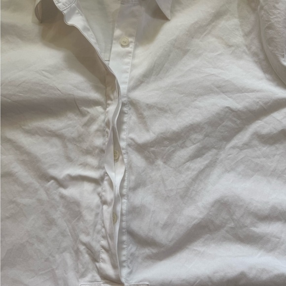 Lafayette 148 White Long Sleeve Tunic Top with Pockets-Size 8 - Picture 6 of 12